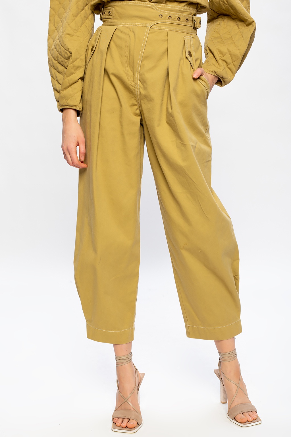 Beige 'Dune' panelled trousers Ulla Johnson - Vitkac Canada